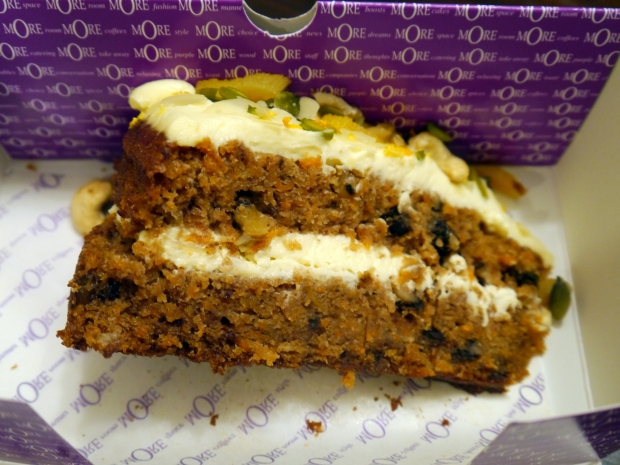 More Cafe's Carrot Cake effort, not the nuts on top